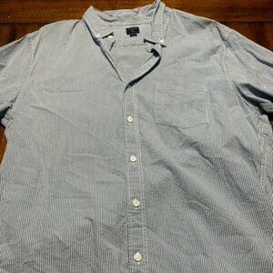 J Crew Mercantile button down short sleeve shirt sz L